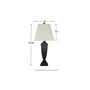 Lampe de table Amerigin Ensemble de 2 de Ashley - L243154