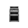 Cuisinière bi-combustible de 30 po 5 brûleurs et four double à convection KitchenAid - KFDD500ESS