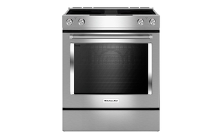 Cuisinière électrique à convection 4 brûleurs 30 po KitchenAid - KSEG950ESS