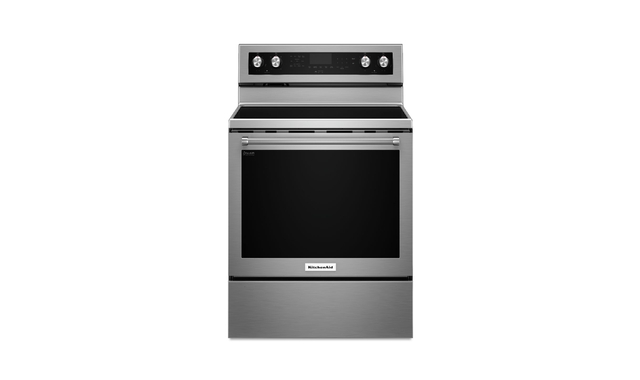 Cuisinière électrique à convection 5 éléments 30 po KitchenAid - YKFEG500ESS