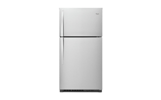Réfrigérateur Whirlpool de 33 po à congélateur inférieur, 22,1 pi³, acier  inoxydable noir