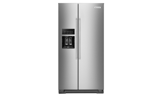 Réfrigérateur côte à côte avec distributeur extérieur d’eau et de glaçons 22,6 pi³ KitchenAid - KRSC703HPS