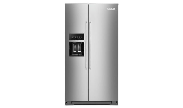 Réfrigérateur côte à côte avec distributeur extérieur d’eau et de glaçons 19,9 pi³ KitchenAid - KRSC700HPS