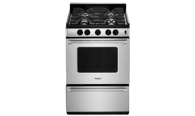 Cuisinière au gaz non encastrée avec brûleurs scellés 24 po Whirlpool - WFG500M4HS