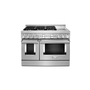 Cuisinière de style commerciale intelligente au gaz avec plaque chauffante 48 po KitchenAid - KFGC558JSS