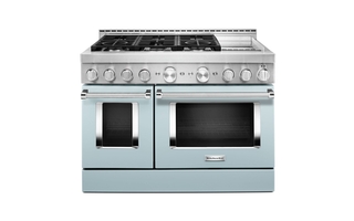 Cuisinière de style commerciale intelligente au gaz avec plaque chauffante 48 po KitchenAid - KFGC558JMB