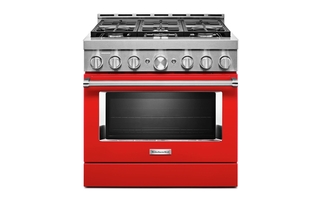 Cuisinière de style commerciale intelligente au gaz 6 brûleurs 36 po KitchenAid - KFGC506JPA