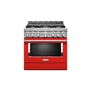 Cuisinière de style commerciale intelligente au gaz 6 brûleurs 36 po KitchenAid - KFGC506JPA