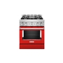 Cuisinière de style commerciale intelligente au gaz 4 brûleurs 30 po KitchenAid - KFGC500JPA