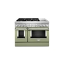 Cuisinière de style commerciale intelligente bicombustible avec plaque chauffante 48 po KitchenAid - KFDC558JAV