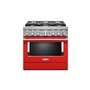 Cuisinière de style commerciale intelligente bicombustible 6 brûleurs 36 po KitchenAid - KFDC506JPA