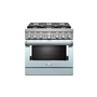 Cuisinière de style commerciale intelligente bicombustible 6 brûleurs 36 po KitchenAid - KFDC506JMB