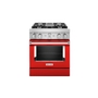 Cuisinière de style commerciale intelligente bicombustible 4 brûleurs 30 po KitchenAid - KFDC500JPA