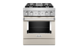 Cuisinière de style commerciale intelligente bicombustible 4 brûleurs 30 po KitchenAid - KFDC500JMH