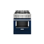 Cuisinière de style commerciale intelligente au gaz 4 brûleurs 30 po KitchenAid - KFGC500JIB