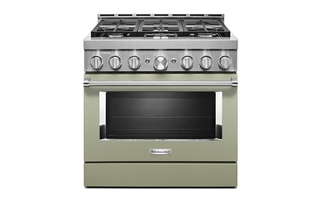 Cuisinière de style commerciale intelligente au gaz 6 brûleurs 36 po KitchenAid - KFGC506JAV