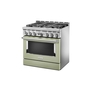 Cuisinière de style commerciale intelligente au gaz 6 brûleurs 36 po KitchenAid - KFGC506JAV