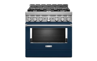 Cuisinière de style commerciale intelligente au gaz 6 brûleurs 36 po KitchenAid - KFGC506JIB