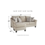 Sofa récamier Abney de Ashley - 4970118