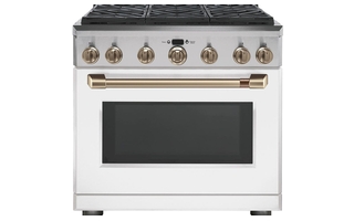 Cuisinière professionnelle biénergie 36 po GE Café - C2Y366P4TW2