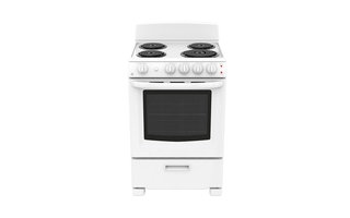 Cuisinière électrique non encastrée éléments à serpentins 24 po GE - JCAS300DMWW