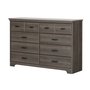 Bureau double 8 tiroirs Versa de South Shore