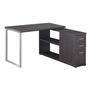 Bureau gris en coin droit ou gauche - 7135