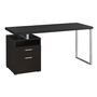 Bureau espresso métal argent - 7143