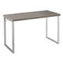 Bureau taupe foncé métal argent - 7155