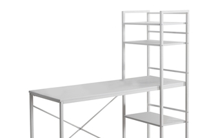 Bureau dessus blanc métal blanc - 7165