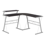 Bureau dessus espresso métal argent - 7171