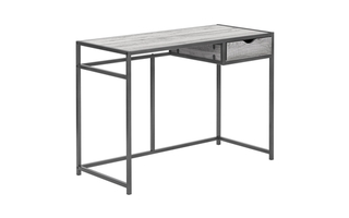 Bureau gris métal gris foncé - 7217