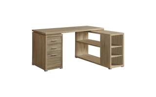 Computer Desk, Home Office, Corner, Left, Right Set-Up, Storage Drawers,  80L, L Shape, Work, Laptop, Metal, Laminate, Grey, Contemporary, Modern, Big Sandy Superstore