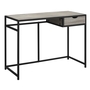 Bureau taupe foncé métal noir - 7221