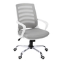 Chaise de Bureau blanc meche gris multiple position - 7225