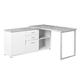 Bureau blanc simili-ciment cote droit gauche - 7288