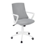 Chaise deBureau blanc meche gris multiple position - 7294