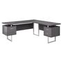 Bureau gris cote droit ou gauche - 7306