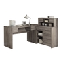 Bureau taupe foncé de coin cote droit ou gauche - 7318