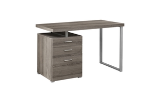 Bureau taupe foncé orientation gauche ou droite - 7326