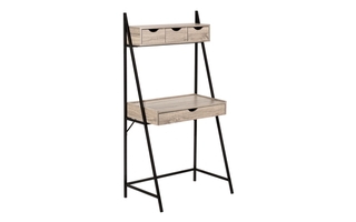 Bureau taupe foncé métal noir - 7332