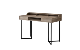 Bureau taupe foncé métal noir - 7360