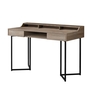 Bureau taupe foncé métal noir - 7360