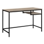 Bureau taupe foncé métal noir - 7370