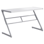 Bureau blanc métal argent - 7372