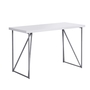 Bureau blanc métal argent - 7376