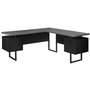 Bureau noir dessus gris cote droit ou gauche - 7432