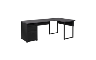 Bureau noir dessus gris cote droit ou gauche - 7435