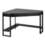 Bureau noir en coin dessus gris noir - 7503