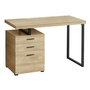 Bureau naturel métal noir face l/r - 7643